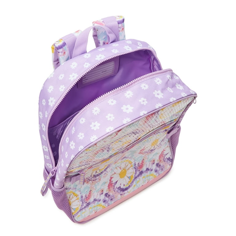 FKELYI Purple Butterfly Bookbags with Lunch Box for Girls Boys 8-12/10-12  Kids School Bag College Middle School Backpack Pencil Case Lunch Bag Bento