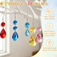 thumbnail image 3 of Uxcell Gotas de Cristal en Forma de Lágrima, Cristales de Candelabro con Gancho, Decoración de Candelabro 4" & 12Pcs & Rojo Brillante, 3 of 7