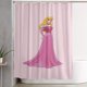 thumbnail image 1 of Cortina de ducha de la Bella Durmiente, diseño de dibujos animados, con 12 ganchos, impermeable, lavable, de poliéster, para decoración del baño, 60 x 72 pulgadas, de hierro, 1 of 8