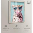 thumbnail image 2 of Pastel Cheetah Bubblegum Shadowbox Print Glam Wall Decor by Art Remedy, Blonde Frame, 20 x 30, 2 of 7