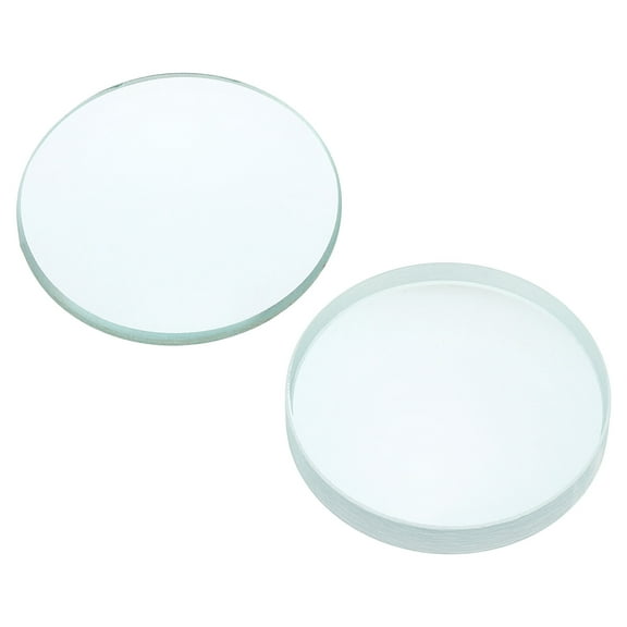 Uxcell 10cm Focal Length 50mm Double Convex and 10cm Focal Length 50mm Double Concave Lens, 2 Pack Glass Optically Lens