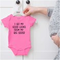 thumbnail image 5 of Funny Good Looks From Big Sister Bodysuit Jumper Girls Infant Baby Brisco Brands 18M, 5 of 6