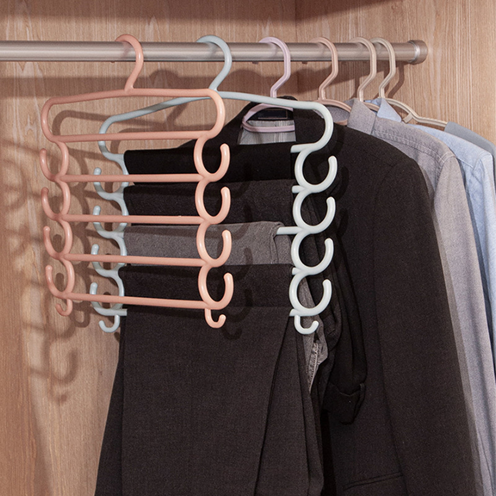 5pcs Multifunctional Household Practical Durable Hanger for Coat Clothes