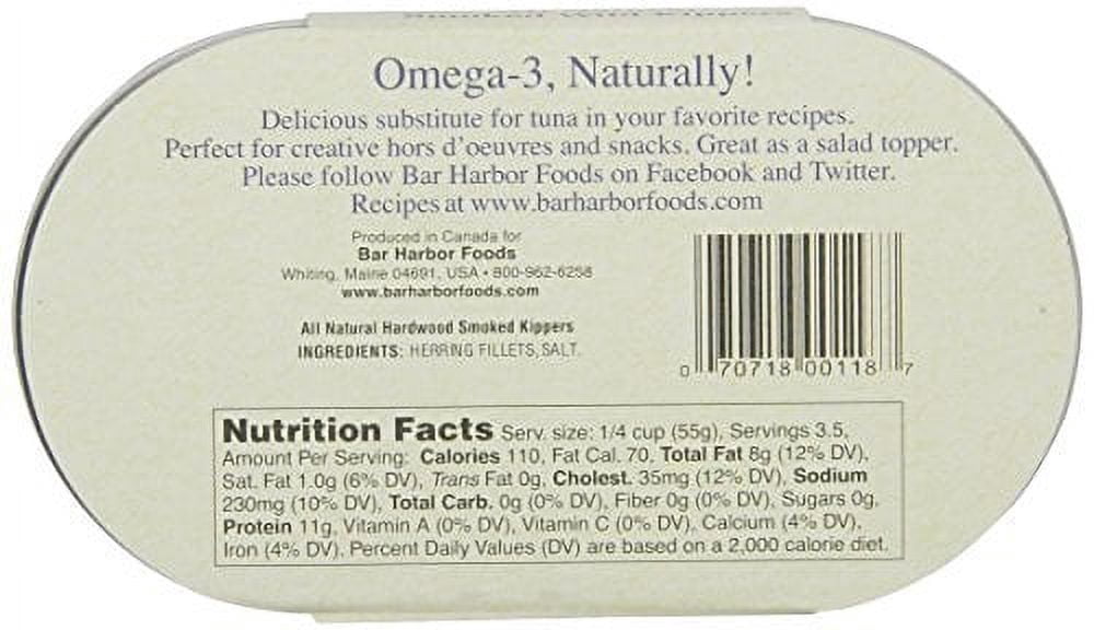Bar Harbor - Smoked Wild Kippers - Case Of 12 - 6.7 Oz.