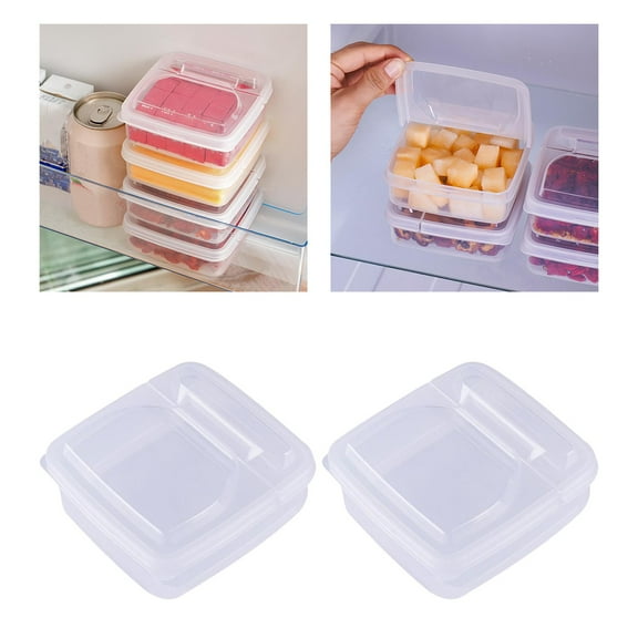 2Pcs Food Container Food Grade Cheese Keeper Fridge Saver