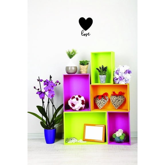 Custom Decals Love Wall Art Size: 12 X 18 Inches Color: Black