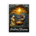 thumbnail image 1 of Tarjeta de Navidad JBH Creations Nativity Blessings, paquete de 24, 1 of 5