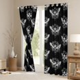 thumbnail image 3 of Feelyou Tribal Moth Curtains Pack of 2 (42x84 Each), Boho Skull Curtains Blackout, 3 of 6
