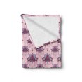 thumbnail image 2 of Boho Soft Flannel Fleece Throw Blanket, Ethnic Motif of Paisley Leaves Folk Oriental Motif, Cozy Plush for Indoor and Outdoor Use, 50" x 60", Rose Magenta and Pale Pink, by Ambesonne, 2 of 6