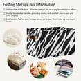 thumbnail image 5 of Zebra Black and White Storage Basket Large Bin Laundry Boxes Toys Foldable Home Organizer Bag 14.2x10.2x8.3 Inches 1 PC, 5 of 8