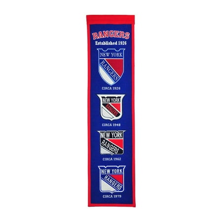 NHL New York Rangers Heritage Banner, By telling the story of the great NHL franchises over time, these unique banners chronicle the evolution.., By Winning