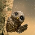 thumbnail image 4 of Almencla Owl Tree Hugger Garden Sculptures Statues Accessories Tree Hugger Statues Garden, 4 of 8