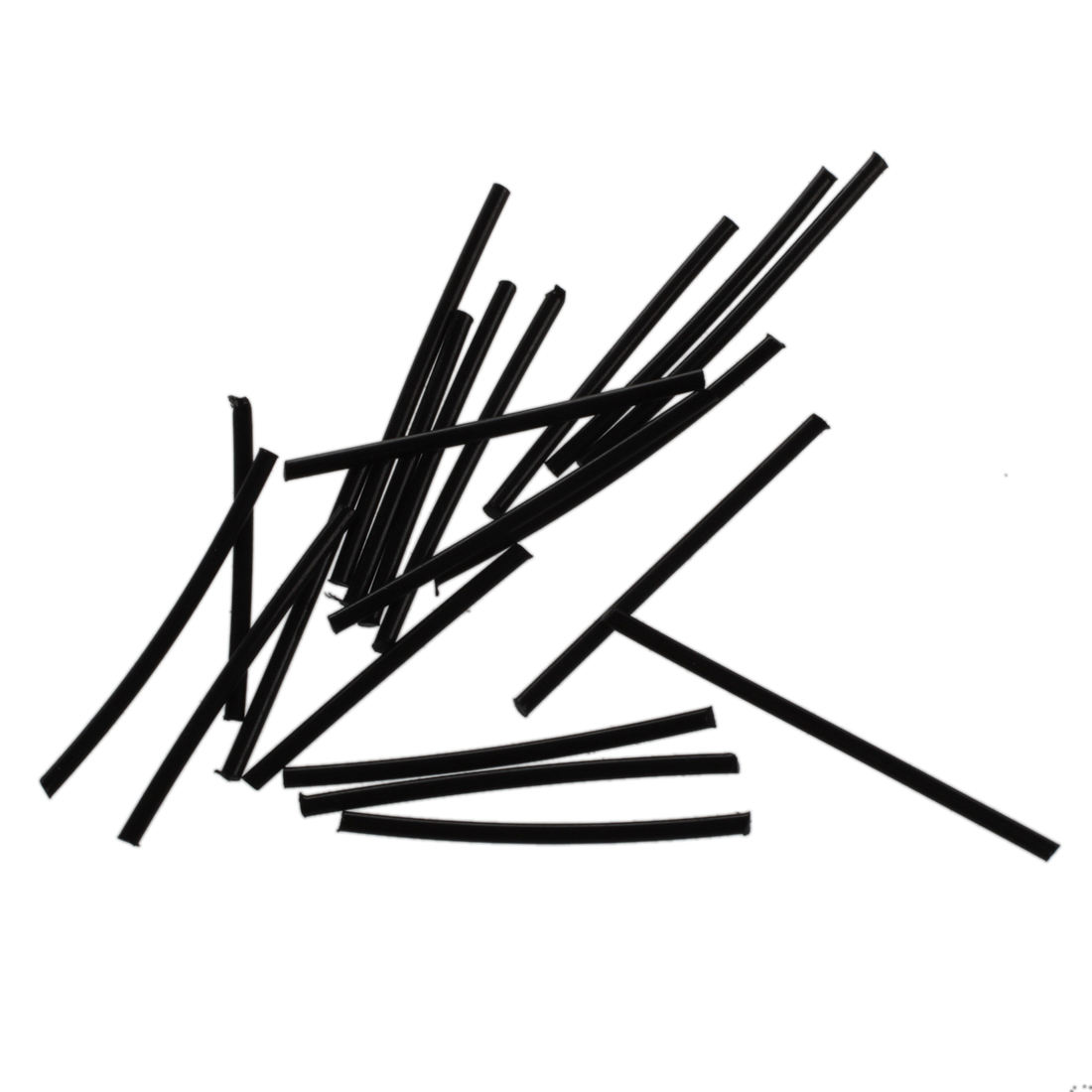 Tiabiaya Lady Black Plastic Ear Studs Sticks Allergy Free Earrings 10