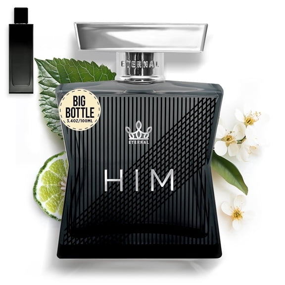 Eternal Fragrance HIM, Clean Citrus, Modern Aromatic Woods Eau de Parfum, Inspired by Myself Cologne for Men, 3.4 oz (100ml) Spray