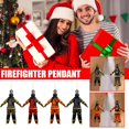 thumbnail image 4 of Firefighter Ornament Christmas Tree Car Rearview Mirror n.1 Hanging Acrylic R1N2, 4 of 9