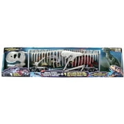 Kid Galaxy Dinosaur Transport with 4 Lights and Sounds Posable Dinos - Gray