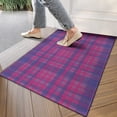 thumbnail image 4 of Pink Purple Checkered Pattern Door Rugs,Washable Non Slip Door Mats Indoor,Decorative Door Mats,Entry Mat Indoor for Entrance,Bedroom,Kitchen,Bathroom,17"x30", 4 of 6