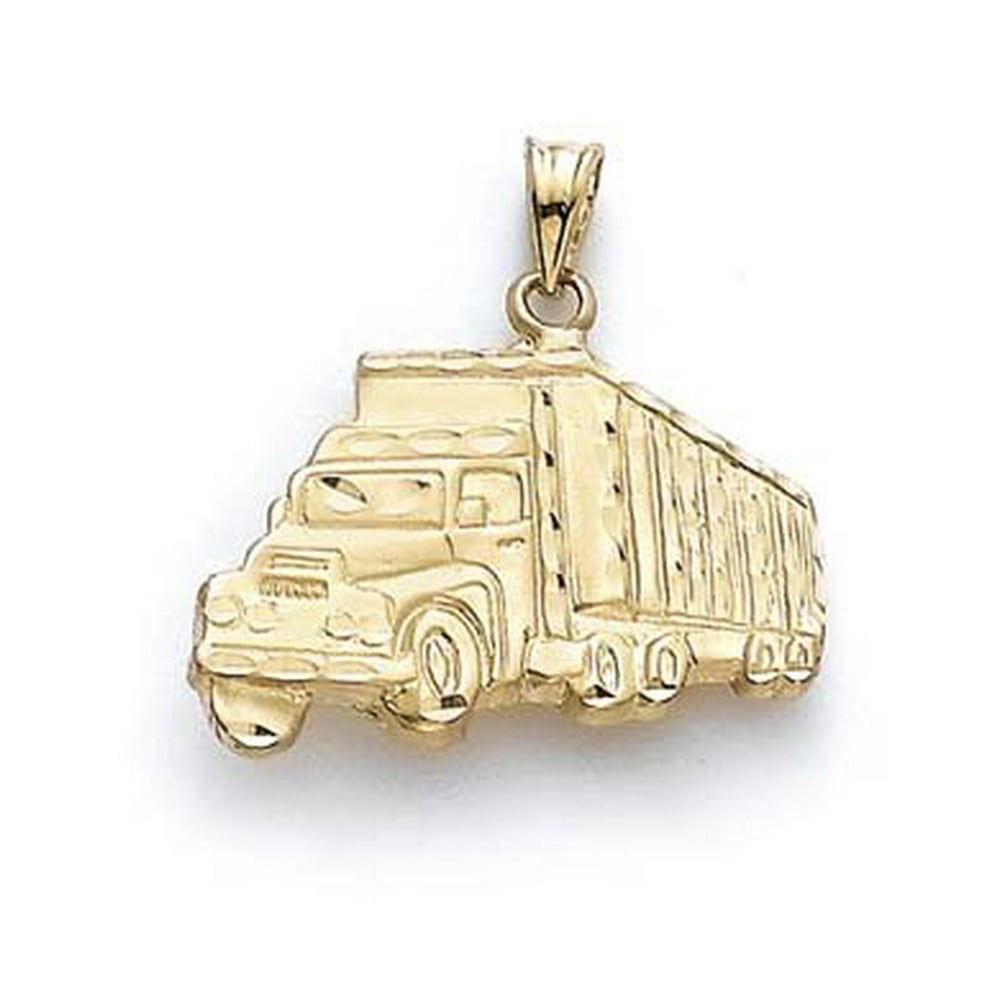 Jewelry14k Yellow Gold Tow Truck Pendant 3.8 Grams Walmart