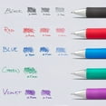 thumbnail image 6 of Pentel EnerGel RTX Liquid Gel Pen Medium Pen Point - 0.7 mm Pen Point Size - Needle Pen Point Style - Refillable - Retractable - Violet Gel-based Ink - Blue Barrel - Stainless Steel Tip - 1 Each, 6 of 6