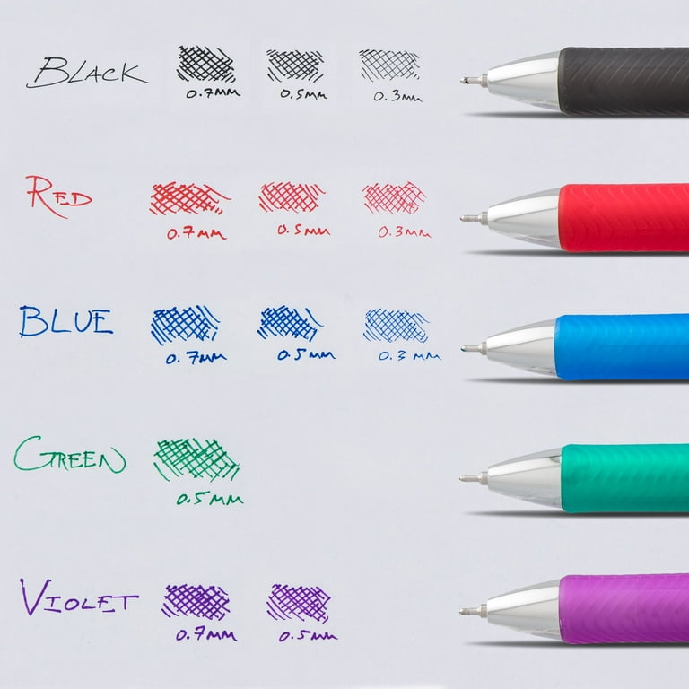EnerGel RTX Gel Pen, Retractable, Medium 0.7 mm, Violet Ink, Violet/Gray Barrel EnerGel RTX Gel Pen, Retractable, Medium 0.7 mm, Violet Ink, Violet/Gray Barrel