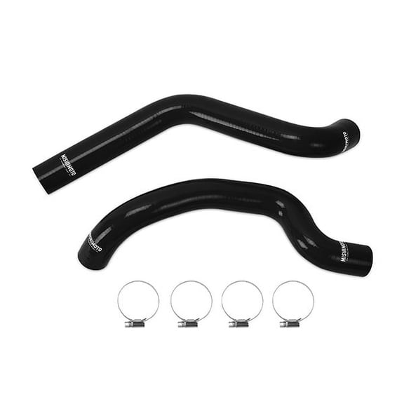 Mishimoto MMHOSE-WR6-07BK Silicone Radiator Hose Kit Compatible With Jeep Wrangler 6Cyl 2007-2011 Black