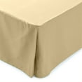 thumbnail image 3 of The Great American Store Twin Bed Skirt Beige Solid 15 Inch Tailored Drop Pleated Bed Skirt, Easy Fit Dust Ruffle, Soft Brushed Microfiber Ruffle Bed Skirt, Luxury Bedskirt, 3 of 4