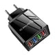 thumbnail image 5 of Cargador de teléfono móvil de 4 USB, cargador de viaje para tableta de 3 A, cabezal de carga, cargador estándar americano, estándar europeo, 5 of 6