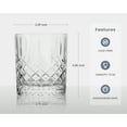 thumbnail image 2 of Premium Hand Cut Whiskey Glasses (13 OZ, Set of 4) - Handmade Double Old Fashioned Scotch Glasses - Gift for Bourbon Lovers - Style Glassware for Rum - 4 Rocks glasses in Gift Box, 2 of 7