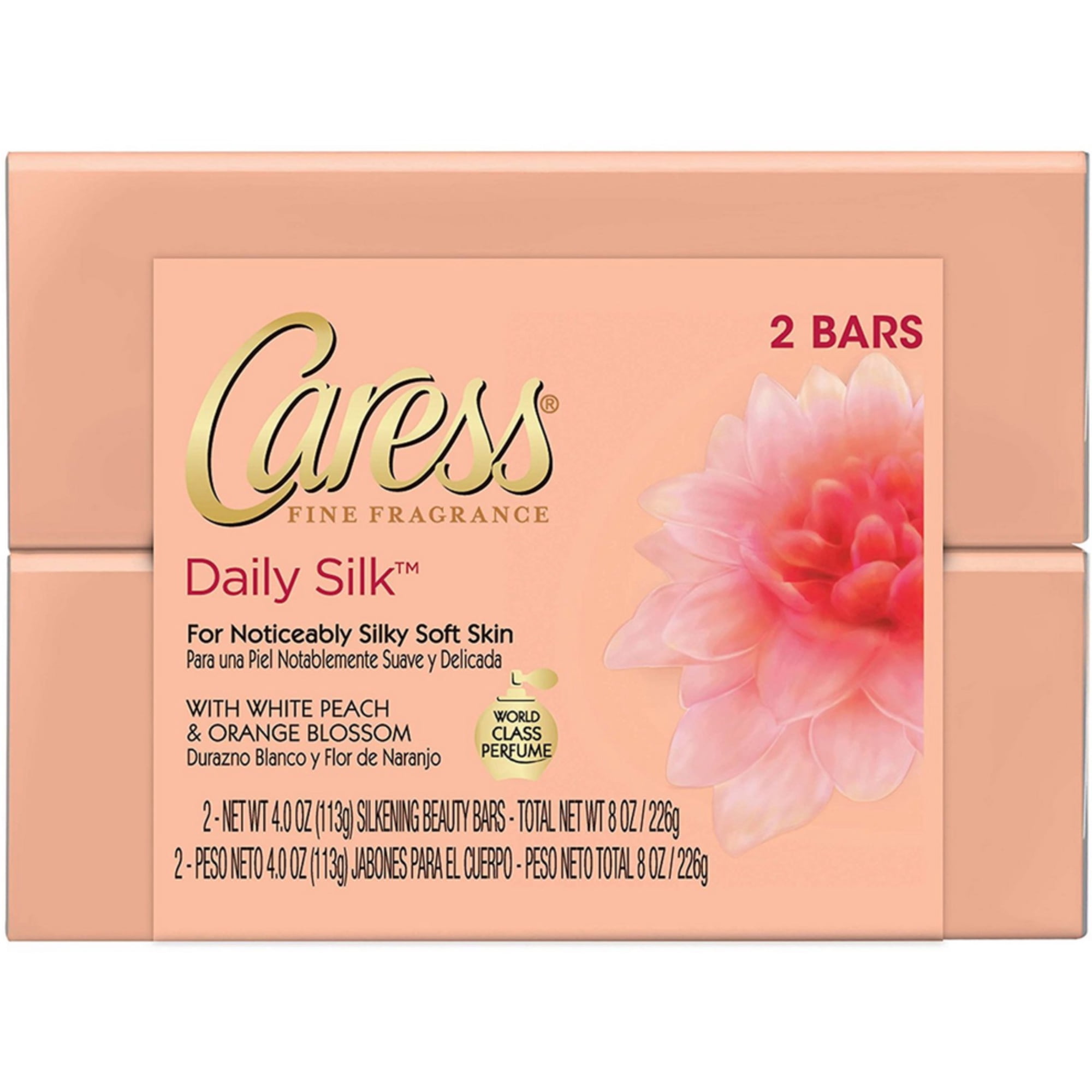 Caress Beauty Bar, Daily Silk 4 oz, 2 Bar