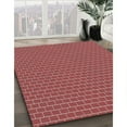 thumbnail image 3 of Ahgly Company Machine Washable Indoor Rectangle Transitional Pink Coral Pink Area Rugs, 2' x 4', 3 of 7