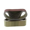 thumbnail image 1 of 10PACK 533 * 75mm Cinturones de lijado 40-1000 de óxido de aluminio de grano Cinturones de lijado de lijadora 3 "* 21" for pulir la máquina de la correa de arena, 1 of 5