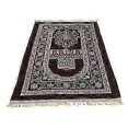 thumbnail image 4 of 26-27 Ramadan Gift: Ethnic Style Dark Brown Muslim Prayer Rug for Men and Women, 4 of 5
