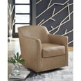 thumbnail image 2 of Bowery Hill Modern / Contemporary Light Brown Swivel Accent Chair, 2 of 5