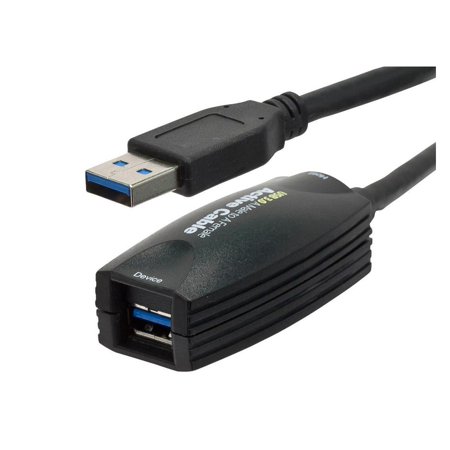 UPC: 0844660094708 | Monoprice USB-A to USB-A Female 3.0 Extension Cable – Active  Black  15ft