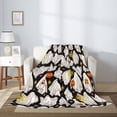 thumbnail image 7 of Halloween Blanket Throw Blanket for Couch Sofa and Bed, funny ghost halloween Halloween Plush Throw Blanket, Halloween Decor Fuzzy Cuteness Comfy Flannel Blanket, 7 of 7