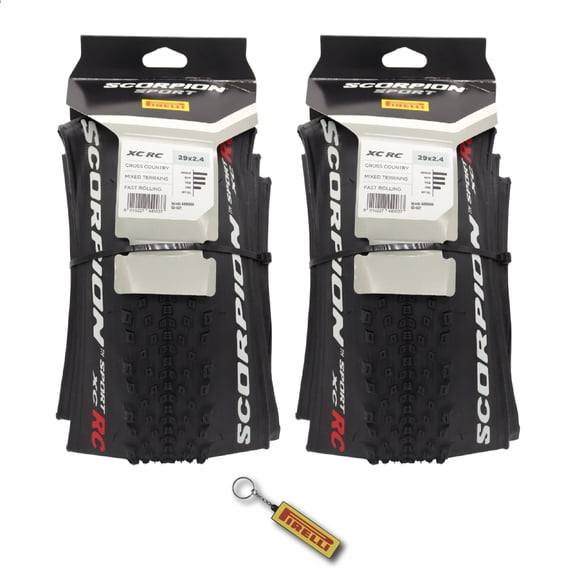 Pirelli Scorpion Sport XC RC 29x2.2 Mountain Bike Tire – Tubeless Ready, Fast Rolling Cross Country MTB Tire with Durable Sidewall Protection for Mixed Terrain