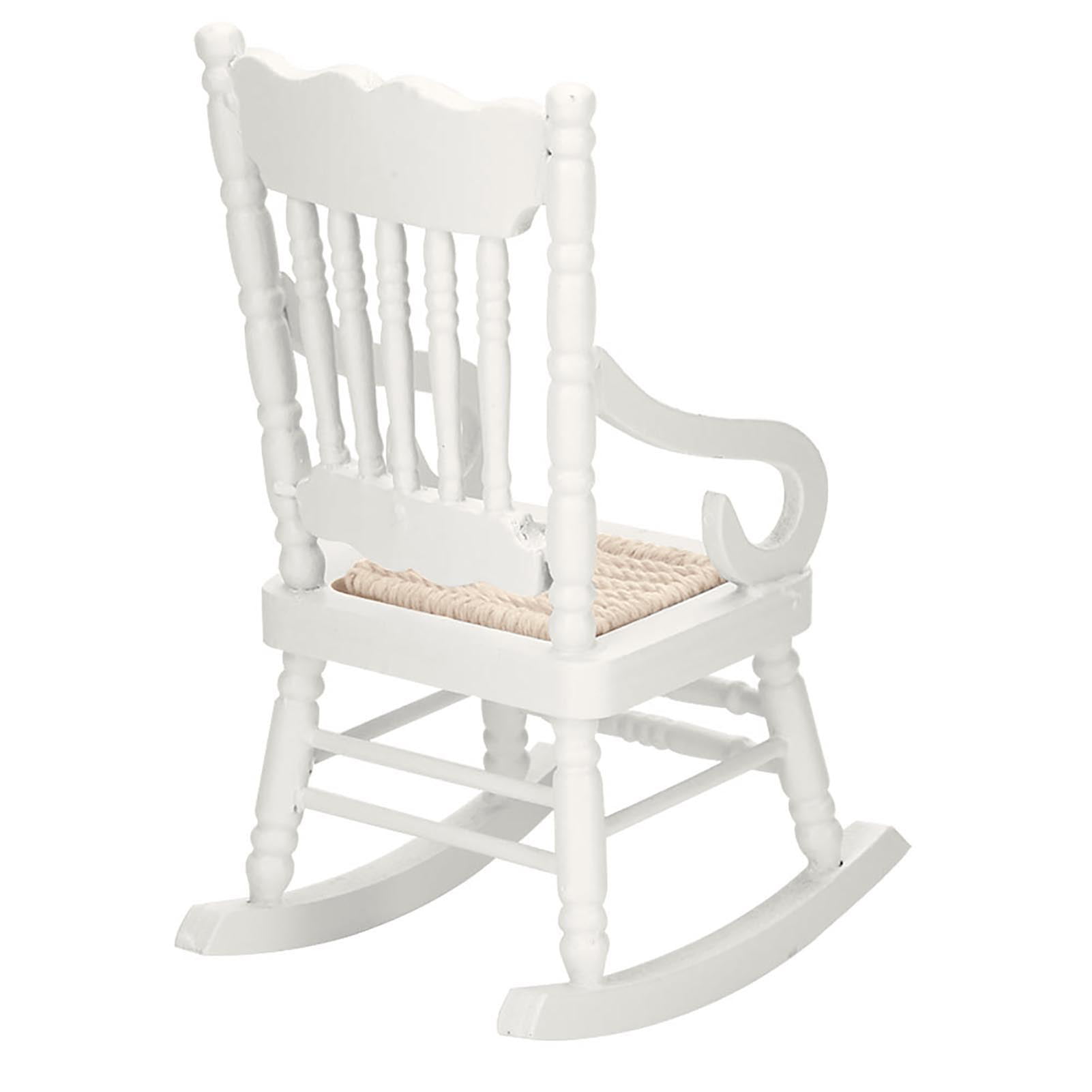 1:12 Dollhouse Miniature Wooden Rocking Chair Furniture AccessoriesVJUS 