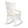 thumbnail image 2 of Silla en Miniatura ANGGREK Mecedora en Miniatura Asiento de Cuerda Tejida Color Blanco, 2 of 8