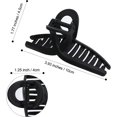 thumbnail image 4 of 5PCS Large Claw Hair Clips for Thick Hair Big Banana Hair Clips for Women Nonslip Strong Hold Hair Claw Clip (Matte Black), 4 of 6