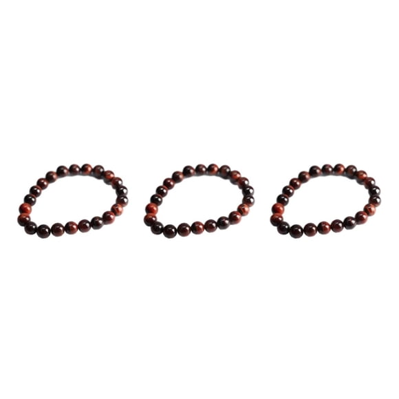 Sonducket Cuentas de piedra natural - de ojo de tigre fácil de usar Cuentas de oración de cómodo única Regalo Ojo de tigre rojo10MM Type1 NO1