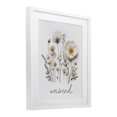 thumbnail image 2 of Stupell Industries Shabby Chic Pressed Flowers Unwind White Framed Print Under Glass, 17 x 21, by Lettered and Lined, 2 of 8