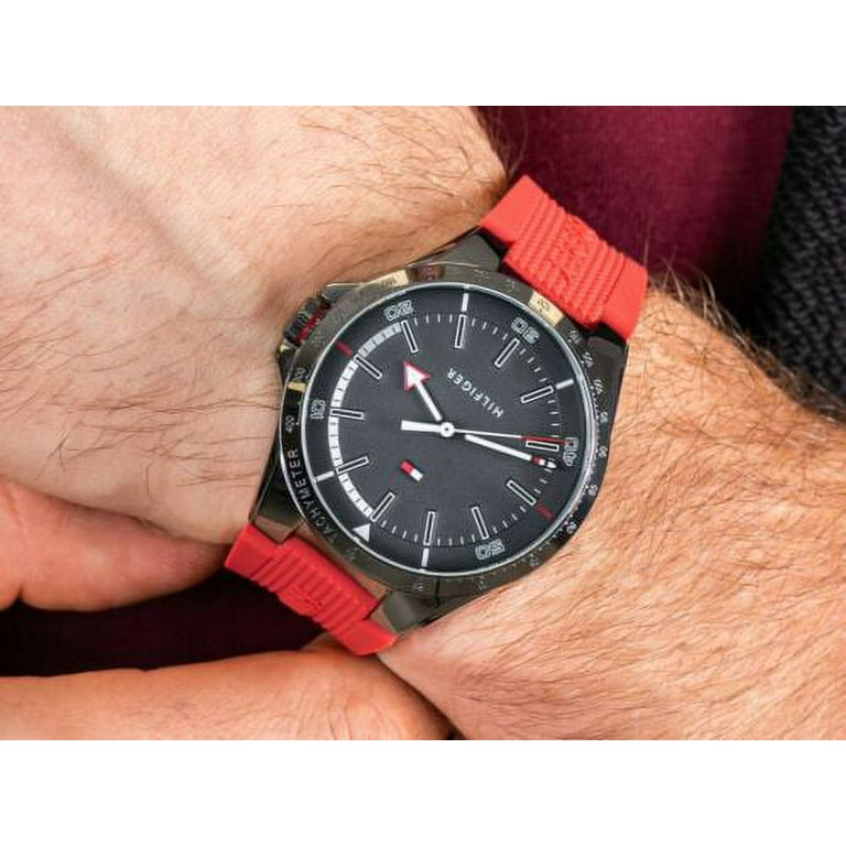 Red tommy hilfiger watch online