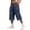 Navy #13, variant on Dresfit Mens Cargo Shorts Baggy Long Shorts 2026 Summer Drawstring Multi Pockets Fishing Bermuda Shorts Elastic Waist Solid Big and Tall Running Short Pants M