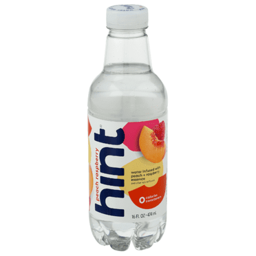 Hint Peach Raspberry Hint Water 16 fl oz - Pack of 2