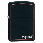 Zippo Black Matte with Red Border Pocket Lighter