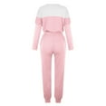 thumbnail image 4 of BLOCLOALO 2 Piece Lounge Set Pullover Crewneck Sweater Women's Outfit Crewneck Pullover Tops and Long Pants Sweatsuits with Sweatpants Long Sleeve Tops Casual Sets Casual Lounge Sets Pink M, 4 of 5