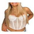 thumbnail image 2 of Women Sling Tank Tops Lace Patchwork Hollow Out Street Style Vest, 2 of 5