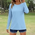 thumbnail image 3 of Khunlpohl Women's Shirts Long Sleeve Workout Sun Protection Shirt Outdoor Gym Hiking Tops Quick Dry Lightweight, 3 of 8