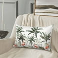 thumbnail image 5 of Rateoe Flamingo Palm Trees Pattern Pillow Covers with Invisible Zipper(Pillows are not Included) Standard Pillowcases-14"x20", 5 of 6