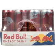 Red Bull Peach Edition Energy Drink, 12 fl oz, Pack of 24 Cans